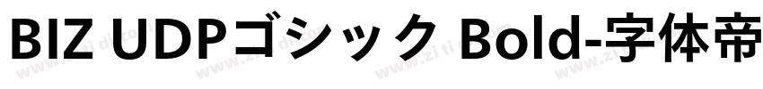 BIZ UDPゴシック Bold字体转换
